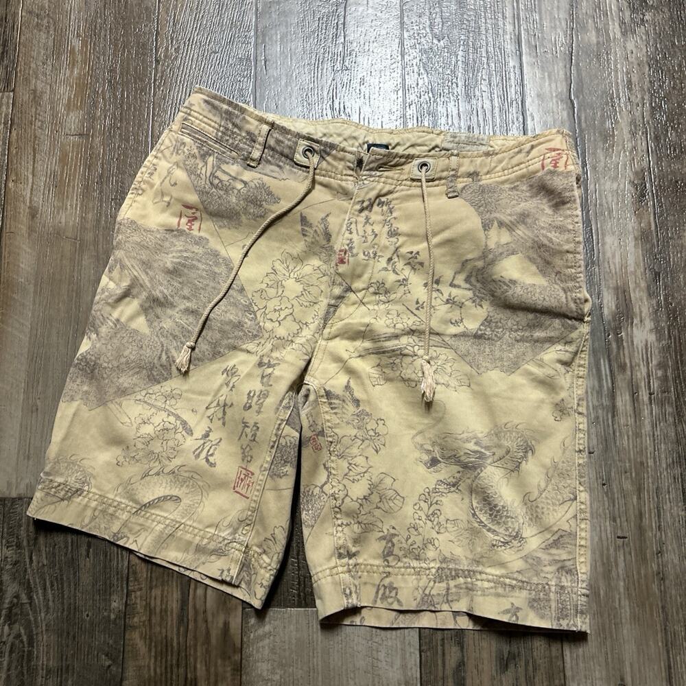 Polo Ralph Lauren Shorts Mens 32 Utility Surplus Pacific Dragon Flaws